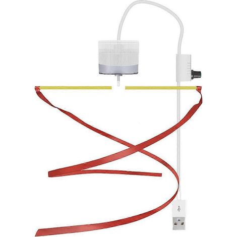 Ventilateur de plafond anti-mouches avec interrupteur marche/arrêt, câble d'alimentation USB de 327 cm, modèle à une tête. (1/4)