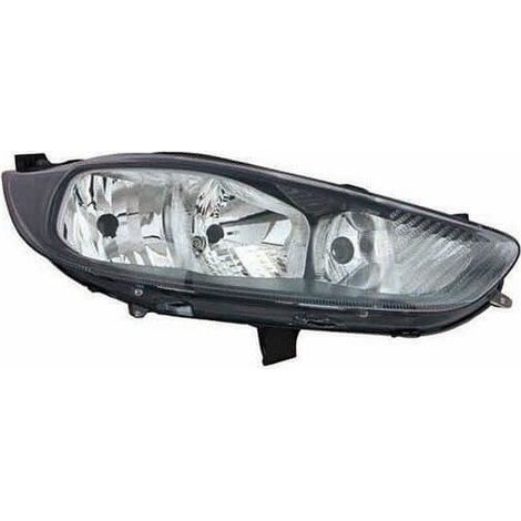 Phare avant droit H7/H15 fond noir Ford Fiesta MK6 phase 2 2012-2017