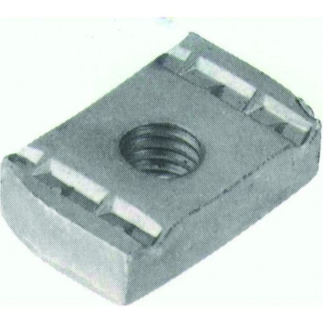 Ecrou coulissant de supportage - M8 - 34 x 19 x 6 mm - WALRAVEN