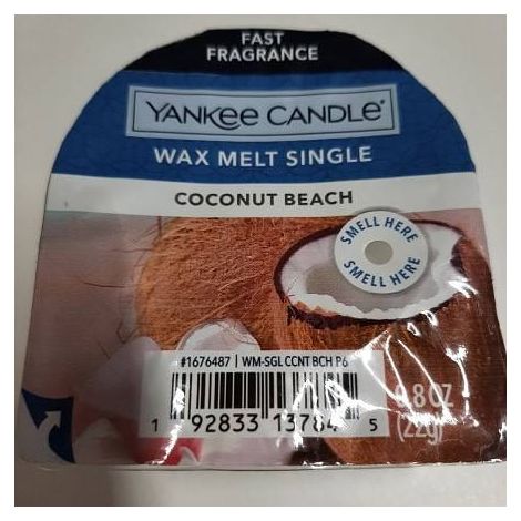 Vela Yankee Candle Classic Wax Coconut Beach 22 g