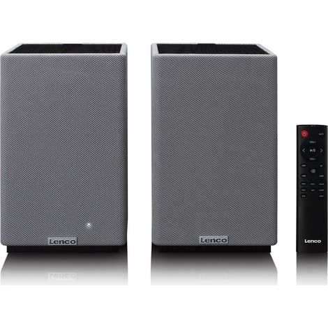 Bluetooth-Stereo-Regallautsprecher, 80 W RMS, DSP, RCA/USB