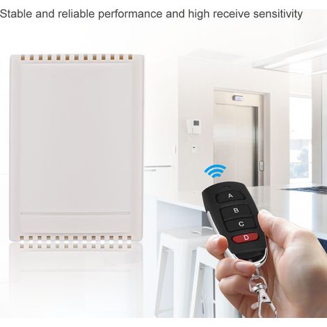 Relais de commande à distance sans fil multifonction 12 V 4 canaux 433 MHz (1/5)