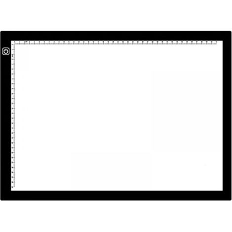 Tableau Lumineux A4 - Panneau LED Réglable en Intensité - Pour Dessin, Animation 2D, Broderie Diamant, Tatouage et Esquisse - Alimenté par USB - Épaisseur 5,5 mm (1/5)