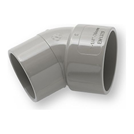 Primaplumb 32mm 45 Degree Spigot Bends Grey for Plumbing