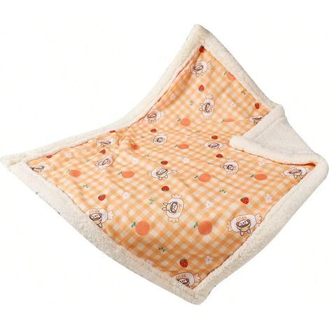 Couverture pour Chat & Petit Chien, 5035cm, Peluche Mouton Épaisse Chauffante, Motif Cartoon, Lavable & Confortable pour Intérieur (1/5)