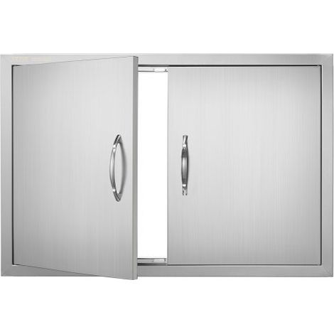 Porte d'Accès pour Barbecue Double Porte de Cuisine Extérieure (1/5)