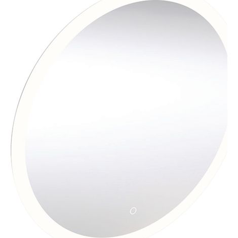 Miroir GE pour Option Round, miroir lumineux, largeur : 75 cm