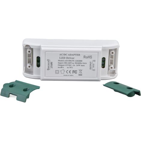 Driver LED Cryfokt 12 V transformateur LED 24 W avec entrée (1/5)