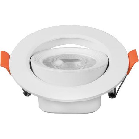 Spot Led Encastrable L’anneau Clane Orientable ESCARGOT 7W 3000k Rond - Digilamp (1/5)