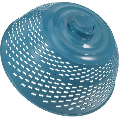 Cache-pot en filet bleu, cache-pot de nourriture réutilisable rond, adapté aux pique-niques en plein air et à l'utilisation en cuisine, protecteur de plateau anti-poussière, idéal pour les repas famil (1/5)