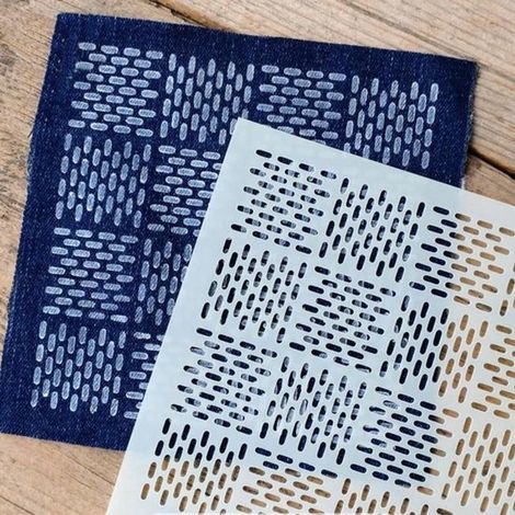 Set di modelli per trapunte fai da te, strumenti per cucire e realizzare lavori di patchwork su tessuto. (1/5)