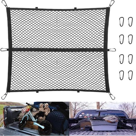 Gepäcknetz Auto LKW 120x120cm, hochelastisch, mit 8 Haken (1/5)