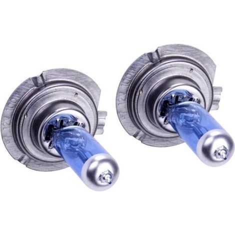 Ampoule H7 Xenon Halogène 100W 8500K 12V Blanc Phare Voiture Super Lumineux - Lot de 2 pièces (1/4)