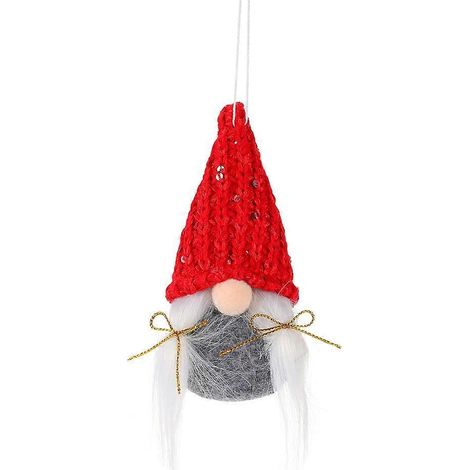décoration de Noël : pendentif poupée sans visage-6313cm-Red