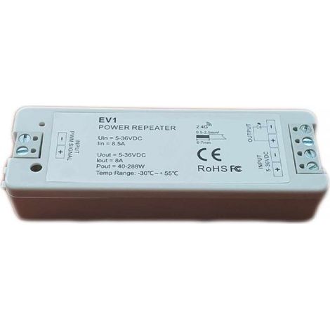 Ripetitore di Segnale Mono Canale SK-EV1 per Carichi a Tensione Costante 8A 5-36VDC