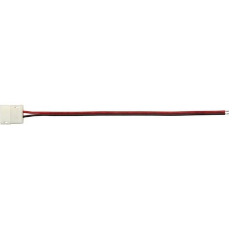 Cable con conector push para banda de LED flexible - 10 mm - 1 color