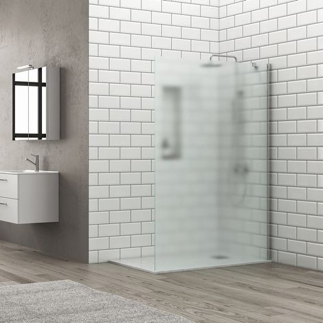 Doccia walk in 70 cm con staffa diagonale vetro satinato  KS2800CS kamalu