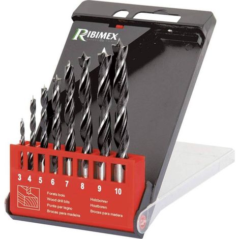 Coffret 8 Forets Bois 3 à 10 mm - Assortiment Complet - Idéal pour Travaux de Perçage - D-Work