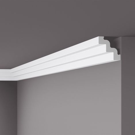 Eckleiste NMC ST3 NOMASTYL Noel Marquet Zierleiste Stuckleiste Modernes Design weiß 2 m (1/5)