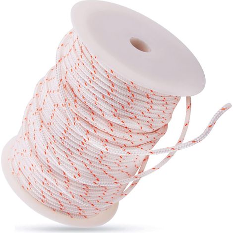Corde de lanceur 3,5 mm 100 m pour Stihl Husqvarna Echo Poulan Homelite McCulloch Sears Craftsman Débroussailleuse à gazon Tronçonneuse (1/5)