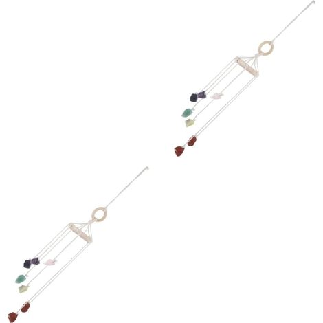 Stücke Delicate Chakra Wind Chime Handgefertigter