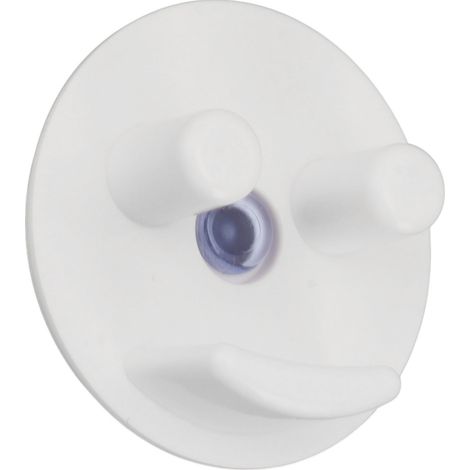 Porte-éponge rond avec ventouse pour évier de cuisine ou salle de bain (1/5)