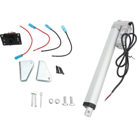 Actionneur électrique 1500N poussée silencieux – Petit linéaire automatique maison extérieur 250mm, précision (1/4)