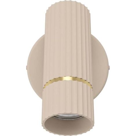 [GEBRAUCHT] B-Ware Eglo Wandstrahler Caminia LED Wandleuchte Strahler Lampe beige messing 16cm (1/2)