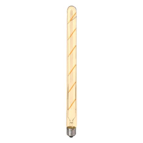 Bombilla decorativa retro Edison 6W E27 T30.300 Tubo ámbar