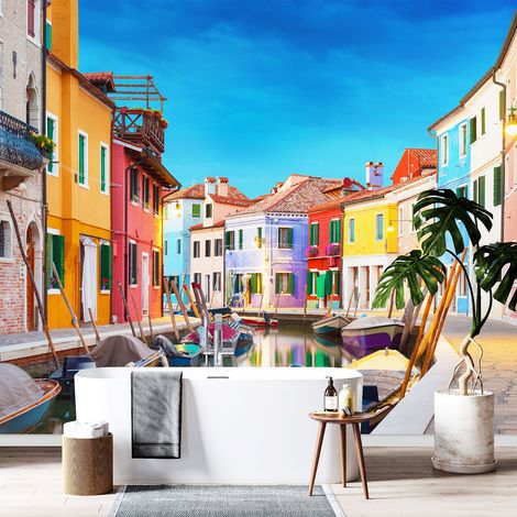 Papier peint panoramique - Ile de Burano - 130 cm x 86 cm (1/4)