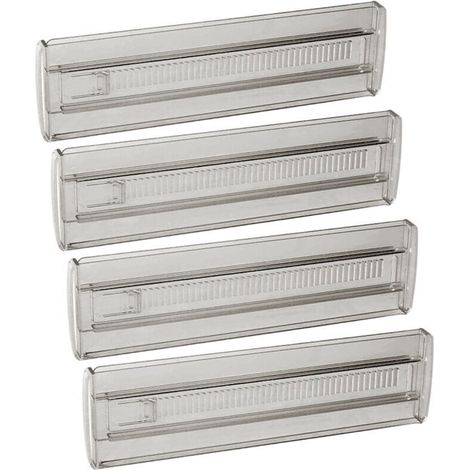 Pièces Séparateurs de Tiroir en Plastique et hauteur 10 cm,Organisateurs de Tiroirs Ajustable de 27-43cm,Separateur Tiroirs (1/5)