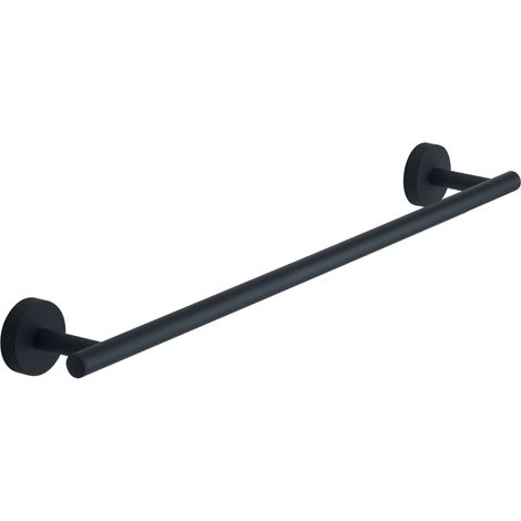 PORTA SALVIETTE DA PARETE IN ACCIAIO INOX NERO OPACO MODELLO EROS - DIM. CM (LXPXH): 45X7,6X5 - NERO OPACO  - GDY