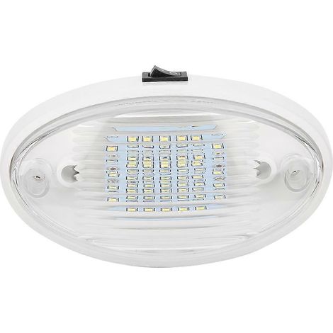 Plafonnier LED 12 V 400 lm, éclairage intérieur puissant pour voiture, camping-car, yacht, bateau, remorque
