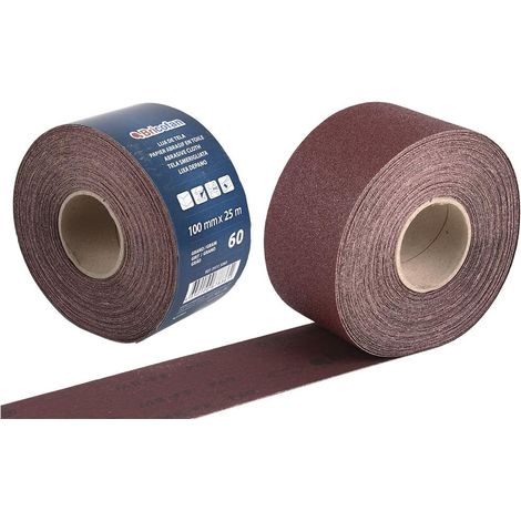 Rouleau Papier Abrasif Tissus Universel 100X25 M G.120