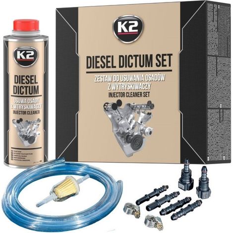 Kit de nettoyage d'injecteurs K2 + kit Diesel Dictum 500 ml (1/5)