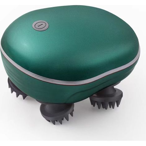 Masseur de tête électrique, masseur portable étanche pour la relaxation du corps et le soulagement du stress. pour femme, homme. Massage pour chien pour animaux de compagnie-vert