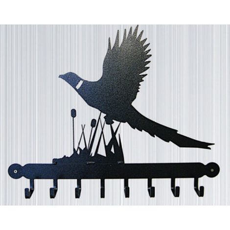 Tool Rack (Pheasant) - Hooks - Solid Steel - W54.6 x H30.5 cm - Black