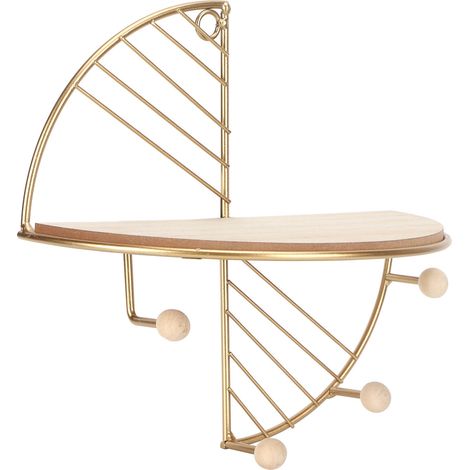 Étagère murale moderne dorée pour salon et véranda (1/5)