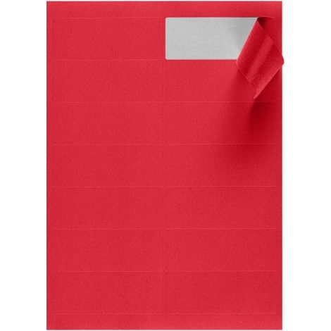 Etiquettes couleurs 99 x 38,1 mm rouges - Boîte de 1400 (1/2)