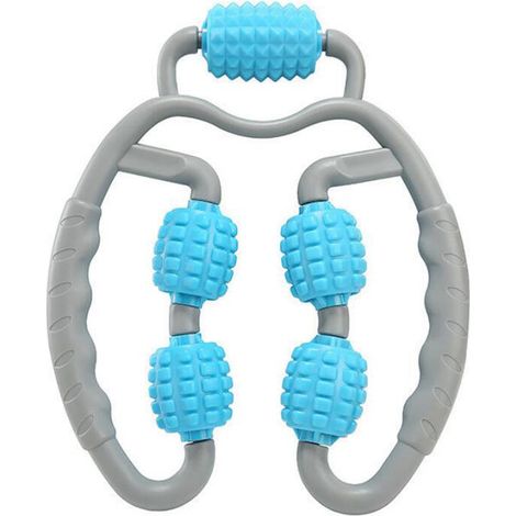 Rouleau De Massage Pour Muscles - Rouleau En Mousse Avec Pinces Annulaires - Pour Soulagement Des Tissus Et Libération Fasciale - 1 Pièce (1/5)
