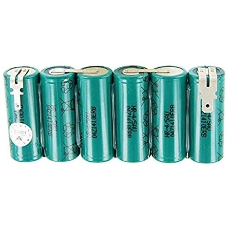 Batteria 7.2 v 1.2 Ah siepe di NiCd tipo 801535 dimensione Wolf BS60