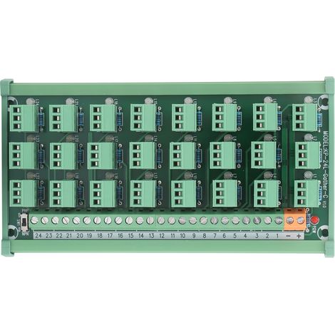 Terminal de connexion 3 fils, module d'acquisition 24 voies avec sortie NPN/PNP, modèle KP‑24L