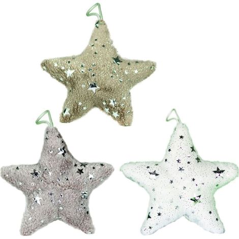 Lot de 3 Décorations De Sapin en peluche à Suspendre
