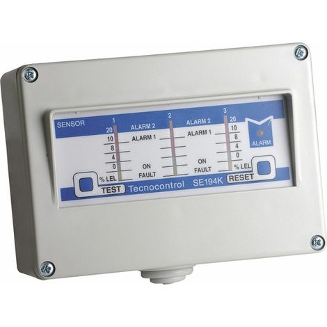Centrale de détection 3 voies, pour gaz naturel/GPL, SE194K - TECNOCONTROL : SE194K