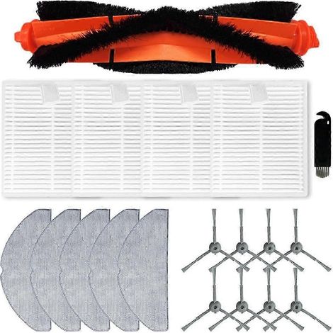 Pour aspirateur robot Lubluelu L20 : brosse latérale principale, filtre HEPA, lingettes de nettoyage (1/5)