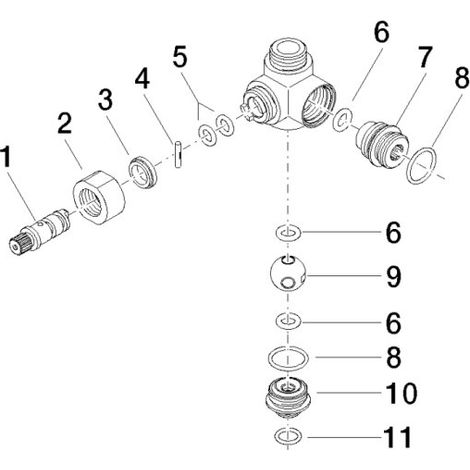 Dornbracht 90170904501-09 pièces de rechange de commutation (1/3)