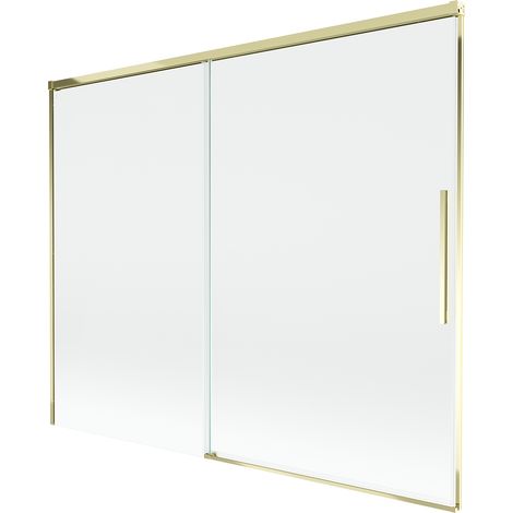 Mexen Rox paravento per doccia a 2 ante scorrevole 190 x 150 cm, trasparente, dorato - 8C9-190-001-50-00