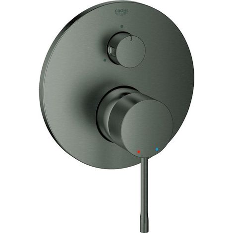 Grohe Essence - Grifo empotrado para 3 dispositivos, Hard Graphite cepillado 24092AL1