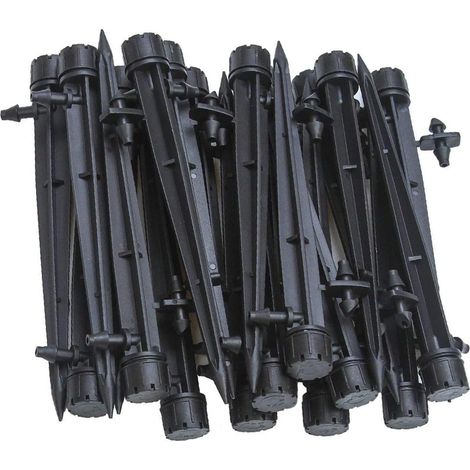 Goutteurs d'irrigation goutte à goutte, avec raccord pour tuyau de 4 mm/7 mm, émetteur orientable à 360°, système de micro-aspersion pour tuyau d'irrigation, lot de 50 (1/5)