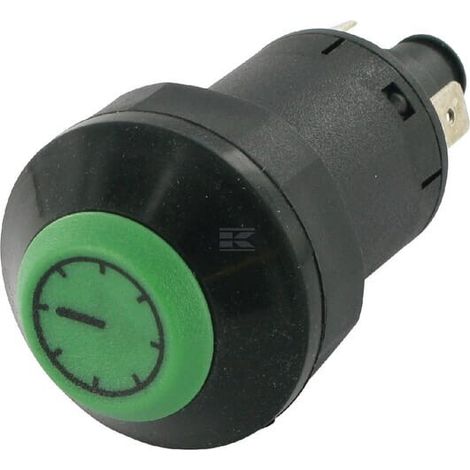 Interruttore a pulsante Display orologio rotondo verde PNEUTRON 11215400PN (1/5)